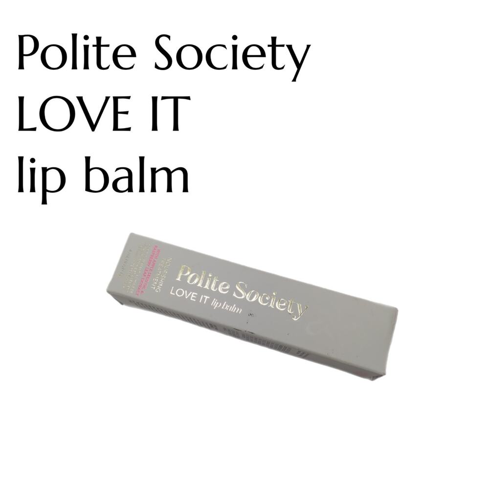 Polite Society LOVE IT Lip Balm Daily Nude Nourishing Plumper w/ Apple Seed Oil